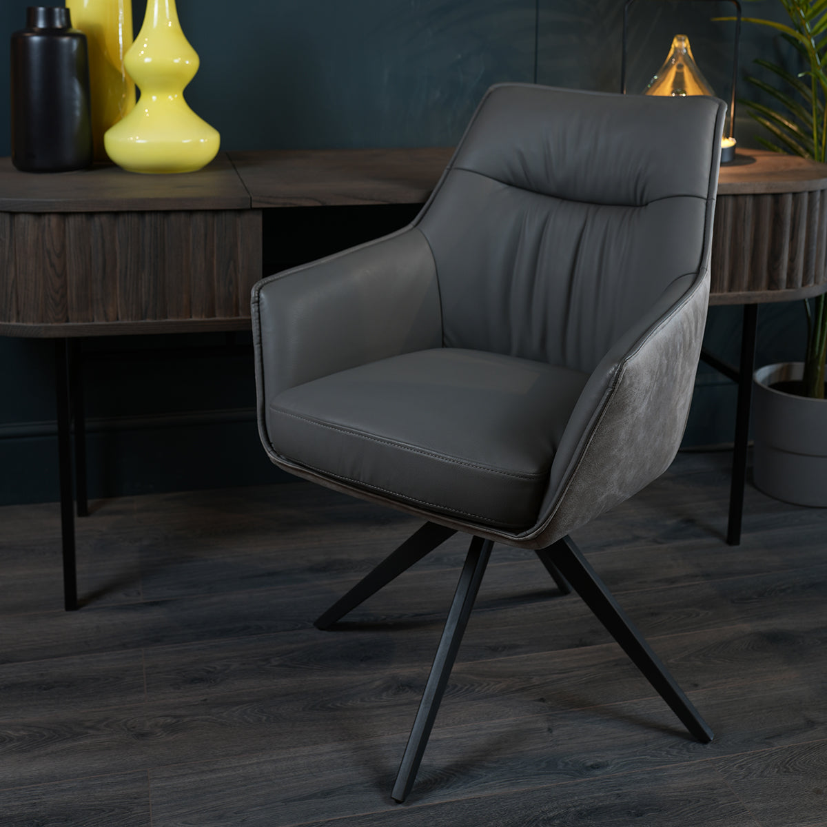 Millie Dining Chair Grey/Stone