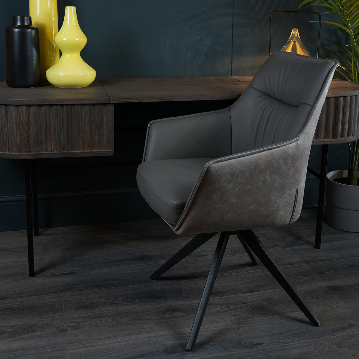 Millie Dining Chair Grey/Stone