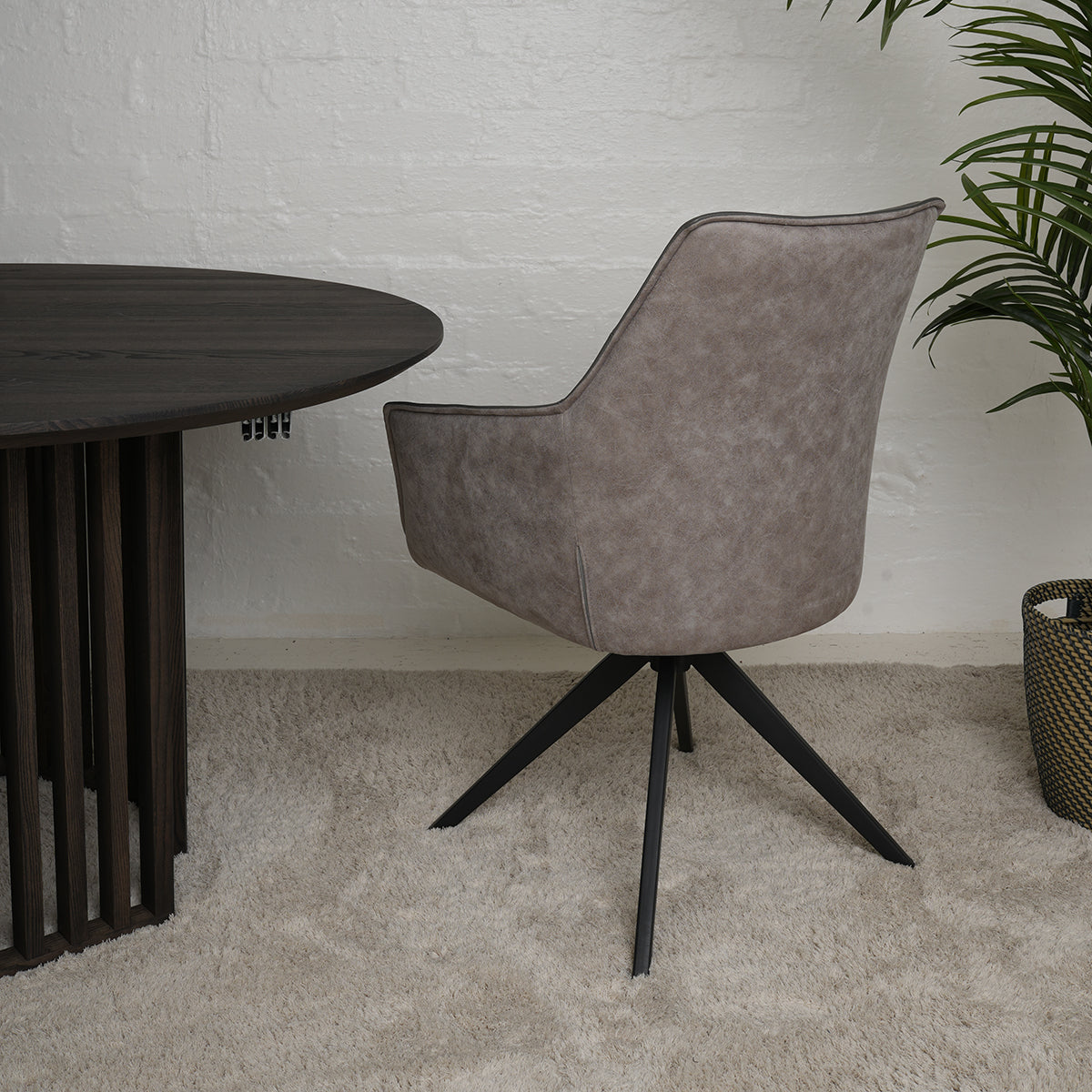 Millie Dining Chair Grey/Stone